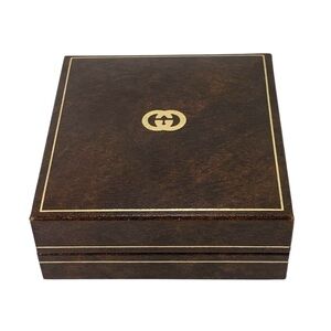 Gucci Brown and Gold Accessory Box